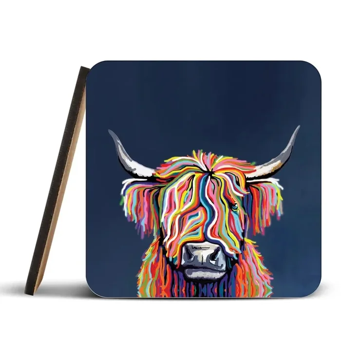 Coo In Navy Blue Coaster Set