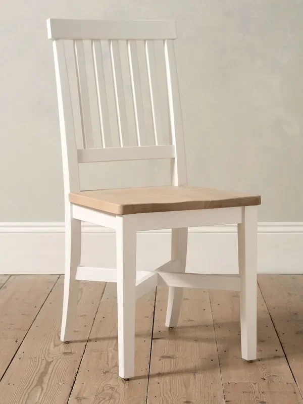 Cotswold Company Pure White Chester Wooden Seat Dining Chair