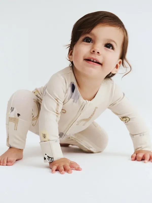 Cotton On Cream Long Sleeve Zip Romper