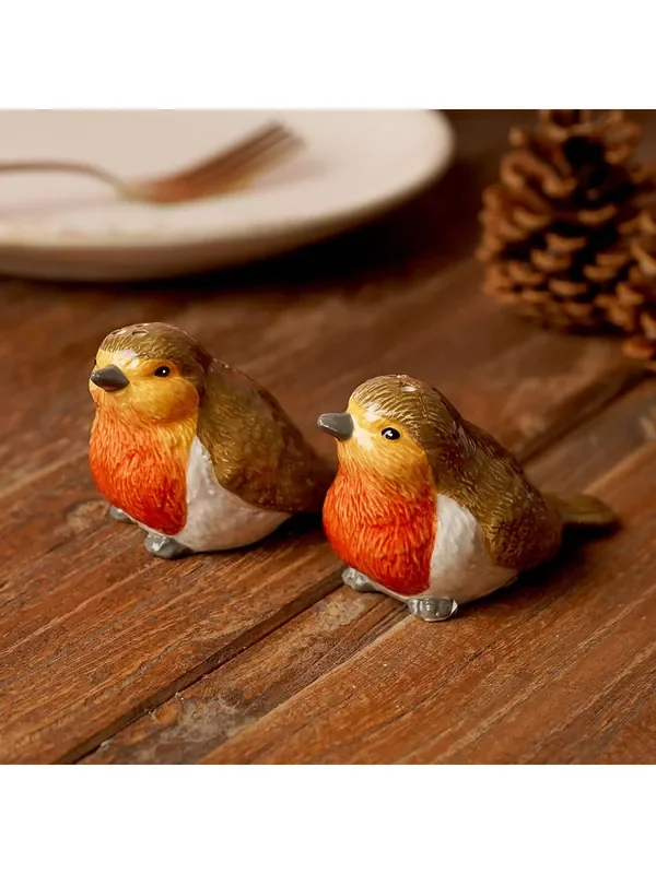 Country Living Brown Robin Salt & Pepper Pots