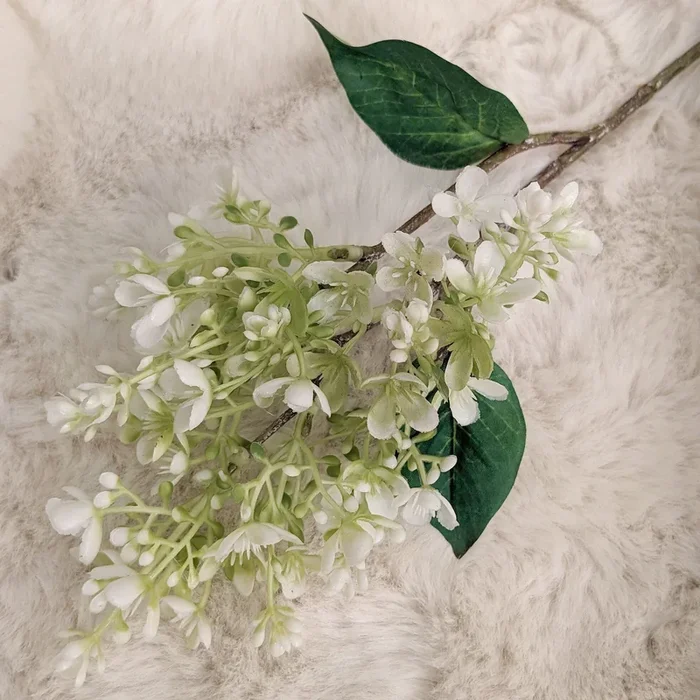 Cream Faux Wildflower Single Stem Floral