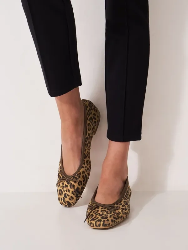 Crew Clothing Brown Classic Ballet Pumps