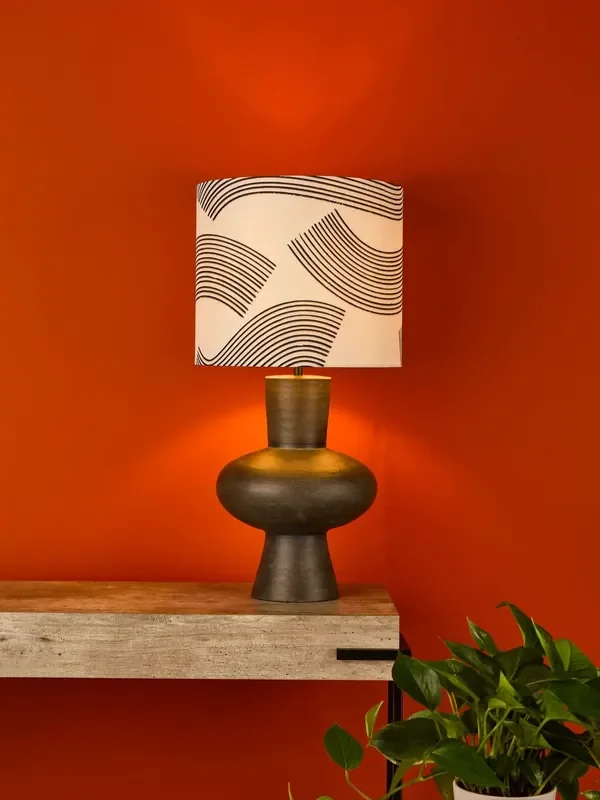 Dar Lighting Black Miho Table Lamp