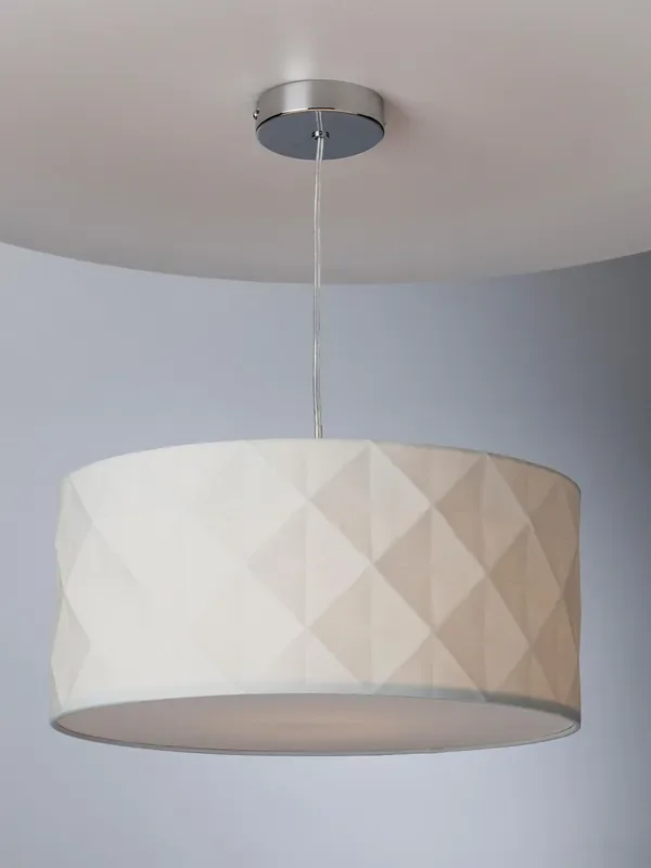Dar Lighting White Aisha Easy Fit Pendant