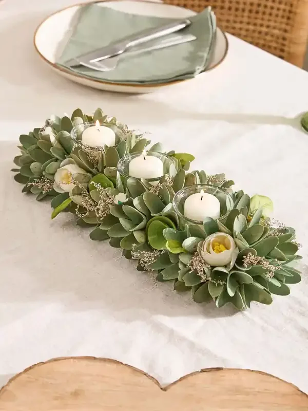 Dibor Stockbridge Floral Triple Candle Holder