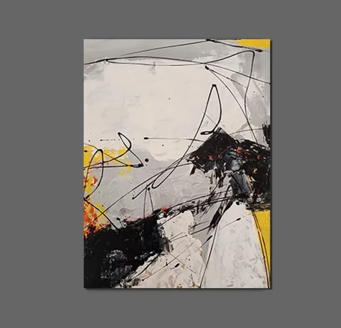 Dining Room Canvas Painting, Large Canvas Painting for Office, Simple Modern Acrylic Paintings, Contemporary Modern Artwork