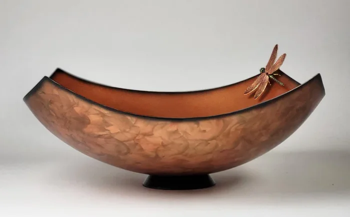 Dragonfly Blessing Bowl Copper