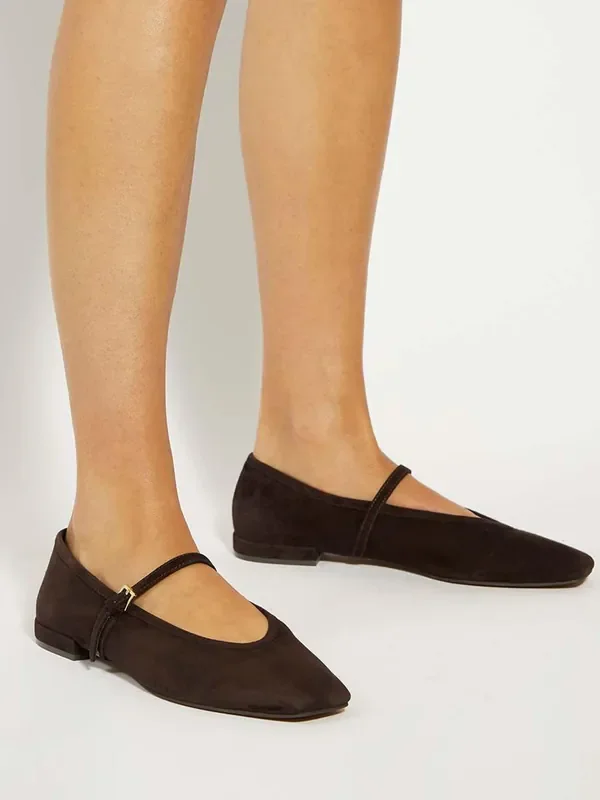 Dune London Brown Hearthrob Ballet Pumps