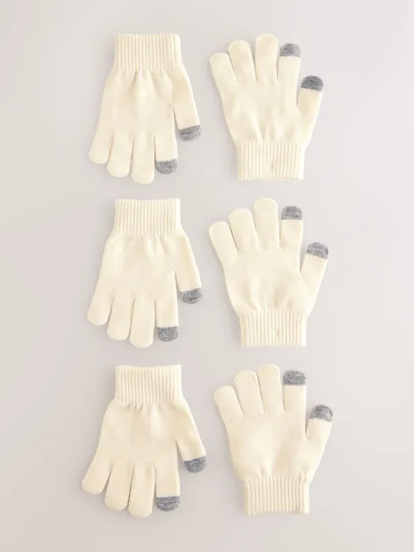 Ecru Magic Gloves 3 Pack (3-16yrs)