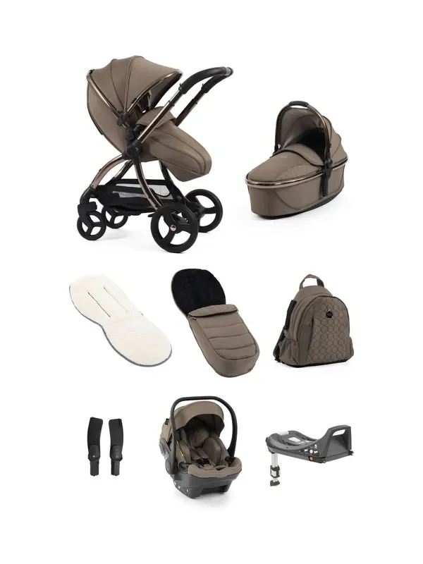 egg Mink 3 Luxury Bundle with Shell Car Seat & Base