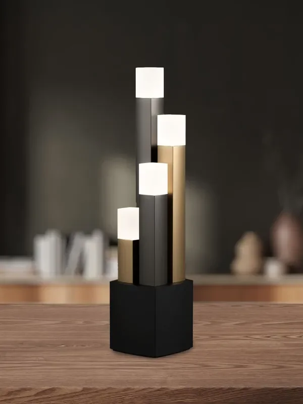 Eglo Black/Brown/Gold Estanterios Table Light