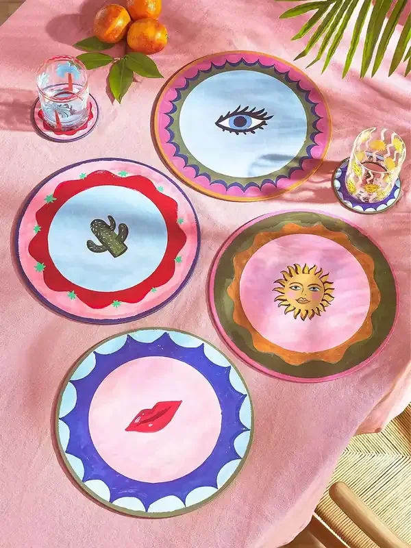 Eleanor Bowmer Set of 4 Multi Electric Coast Icon Placemats