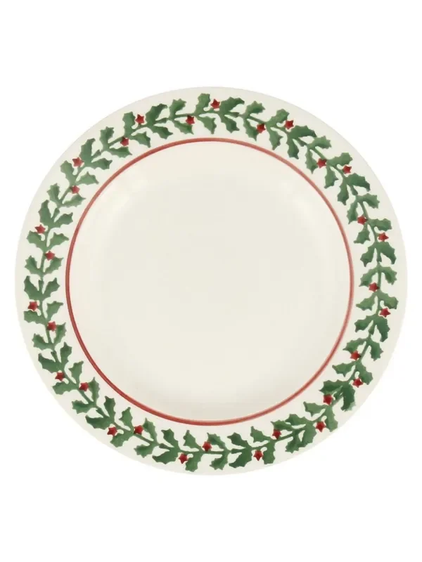 Emma Bridgewater Cream Tiny Holly 6 1/2 Inch Small Plate