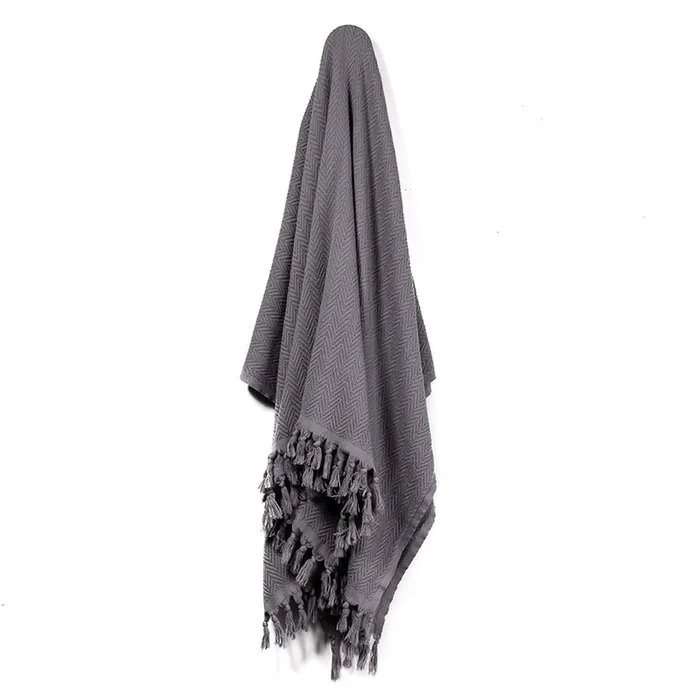 European Cyprus Mid Grey Throw