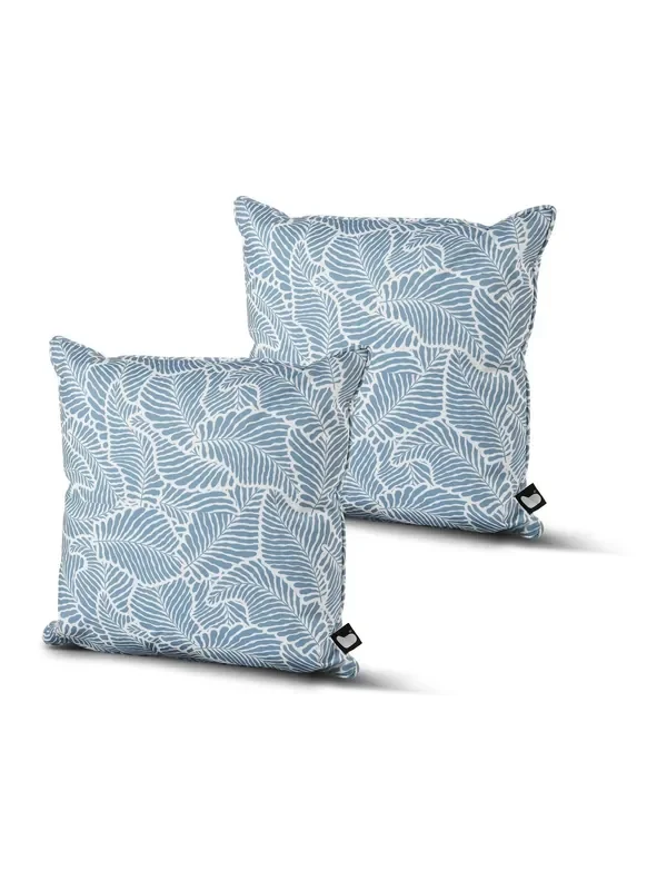 Extreme Lounging 2 Pack Blue Outdoor Oasis Leaf Sea Blue Twin B Cushions