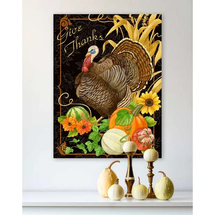Fall – Give Thanks Canvas Wall Art