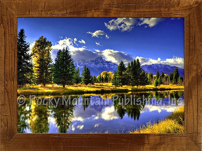 Fall Shadows Framed Giclee Canvas by Mitchell Mansanarez