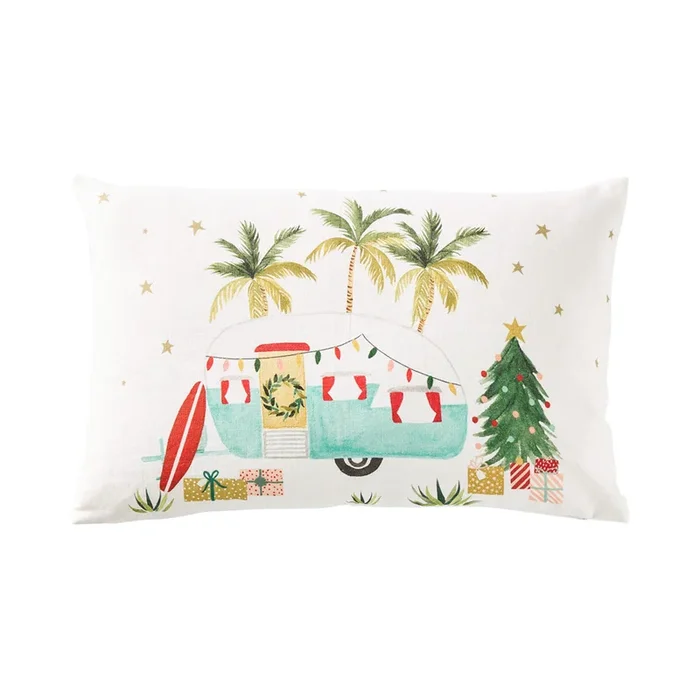 Festive Caravan Cushion
