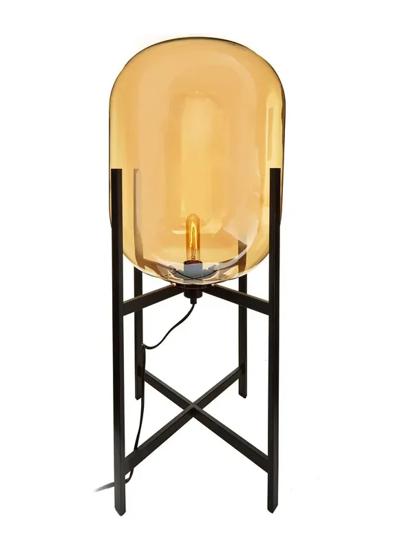 Fifty Five South Black Trieste Champagne Glass Floor Lamp