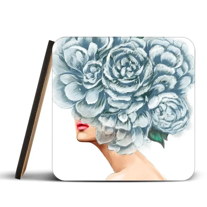 Floral Head Coaster Set