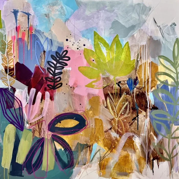 “Floré” (2025) Acrylic painting by Tanya Lytko