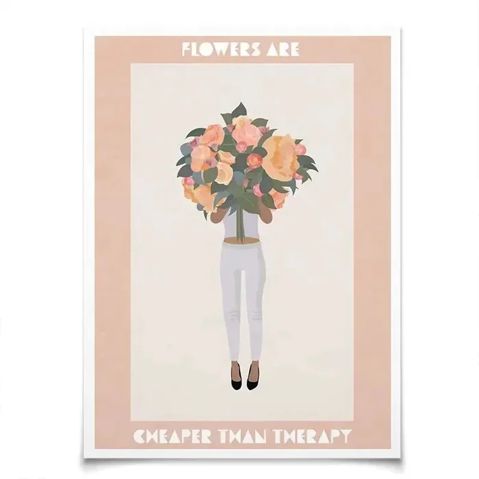 Flowers Pick Me Up Art Print