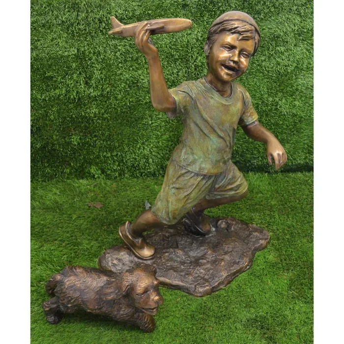 Flying Adventures Bronze Statue
