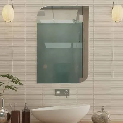 Frameless Wall Mirrors for Bathroom, Bevelled Rectangular Frameless Wall Mirror for Home Décor (Size – 16 x 24 Inches, Silver)