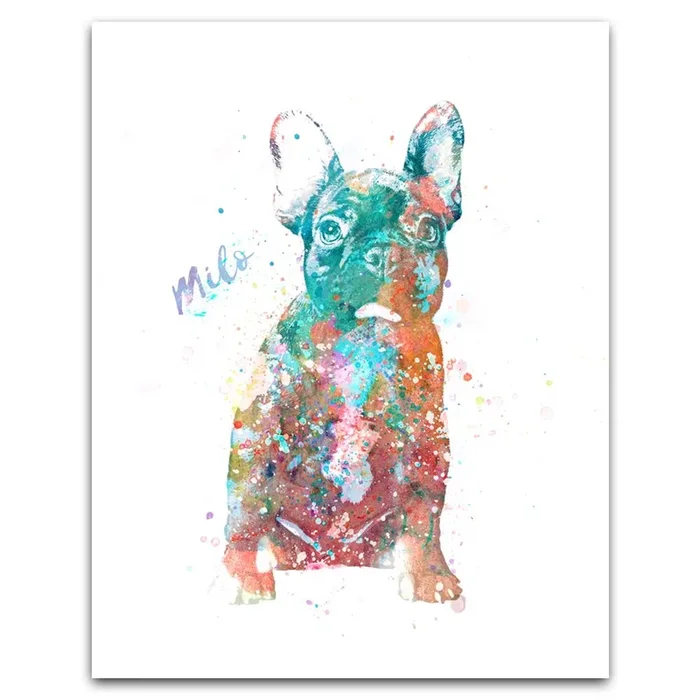 French Bulldog Watercolor Print