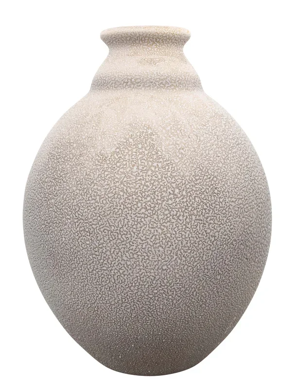 French Sevres Ochre Enameled Vase