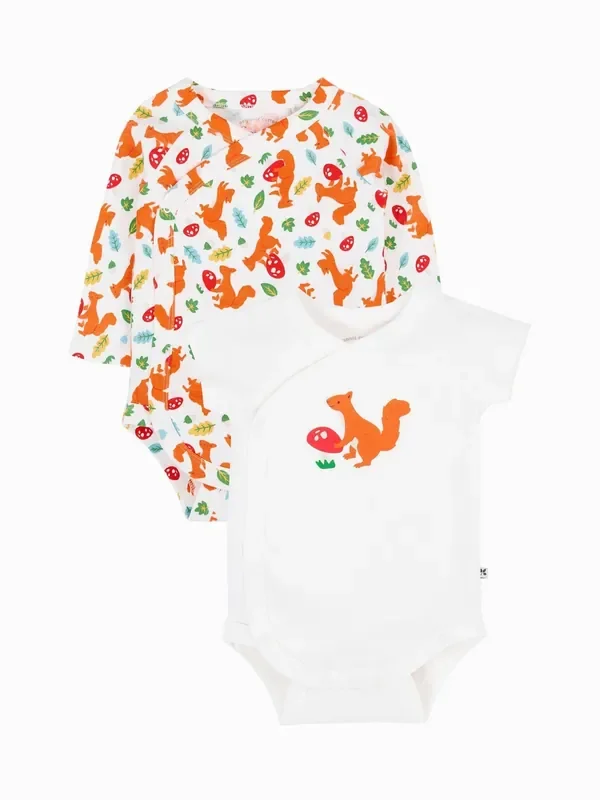 Frugi Shay 2 Pack White Bodysuits