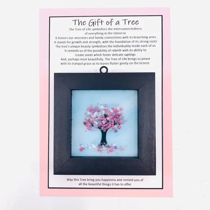 Fused Glass Tree of Life Shadow Box 137