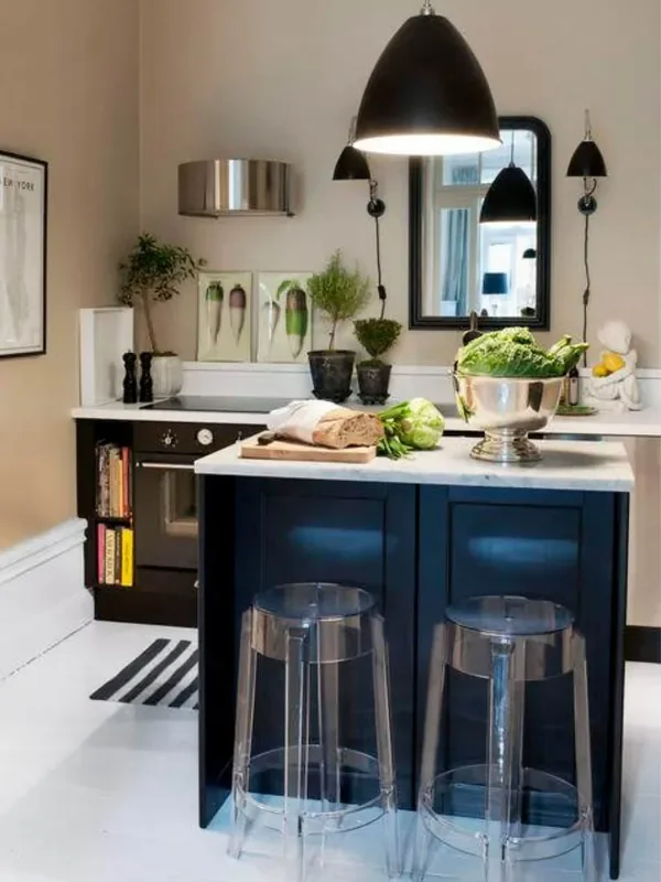 Fusion Living Clear Ghost Style Bar Stool – 66cm