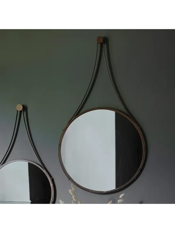 Gallery Home Bronze Broadway Round Mirror
