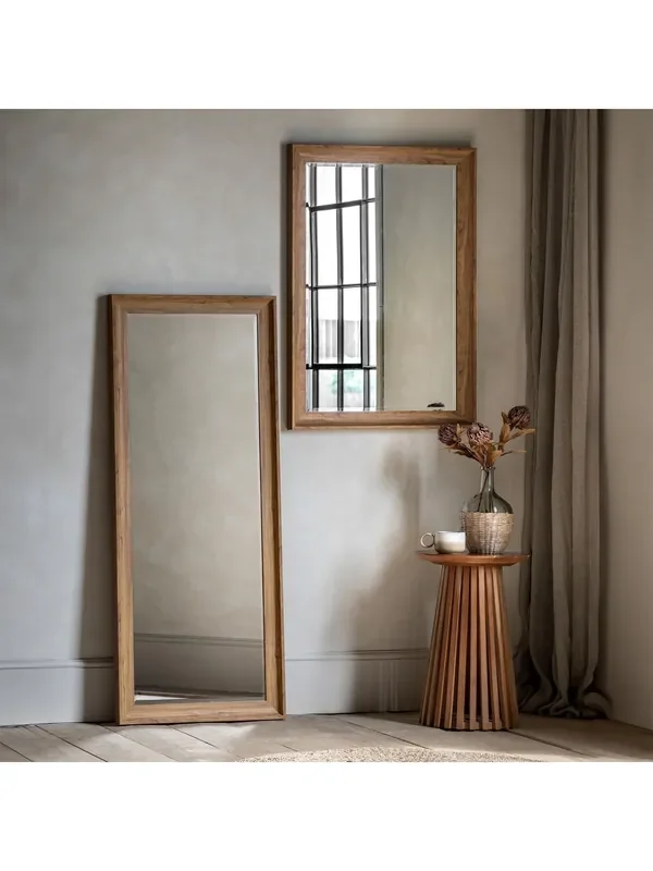 Gallery Home Light Wood Fraisner Leaner Mirror