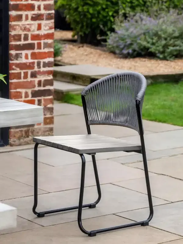 Gallery Home Set of 2 Natural Taranto Garden Dining Chairs