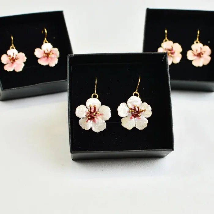 Giardino Collection, Cherry Blossom, Earring, Made in Sicily