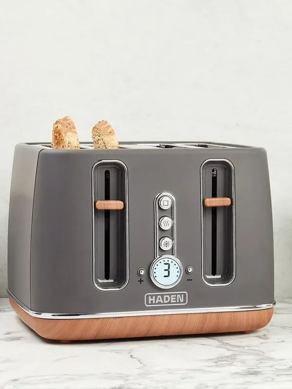 Haden Grey 4 Slice Toaster
