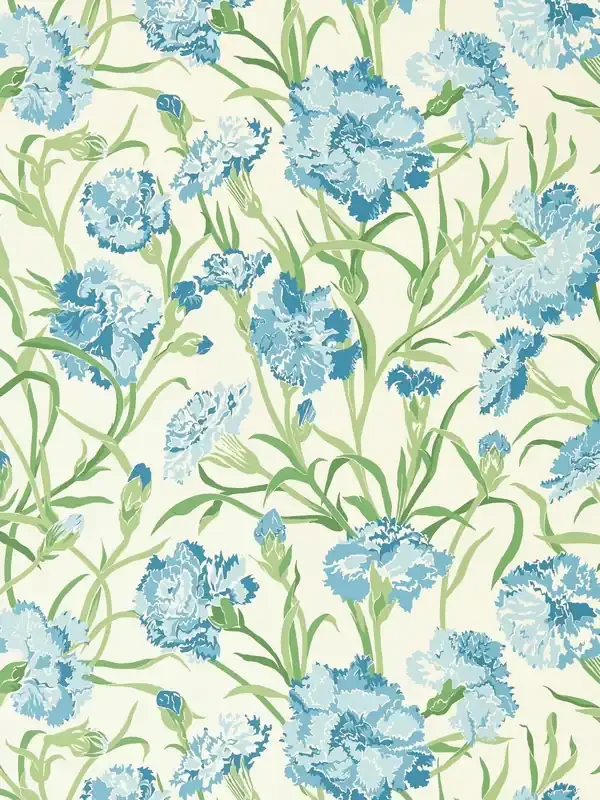 Harlequin French Blue or Succulent or Soft Focus Fleur de Joie Idyllic 10M Wallpaper