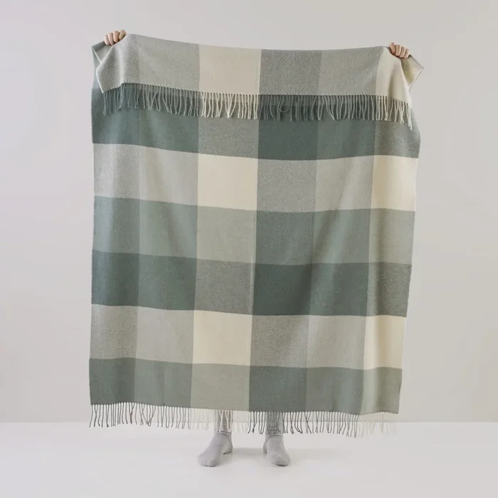 Holland Green Wool Throw