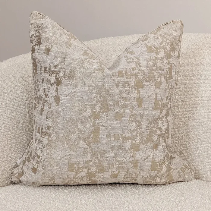 Hornsby Antique Gold Distressed Effect Cushion – 43 x 43cm