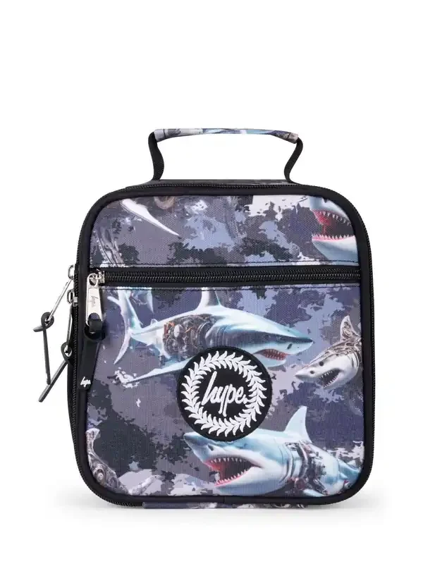 Hype. Kids Grey Mech Sharks Lunch Box
