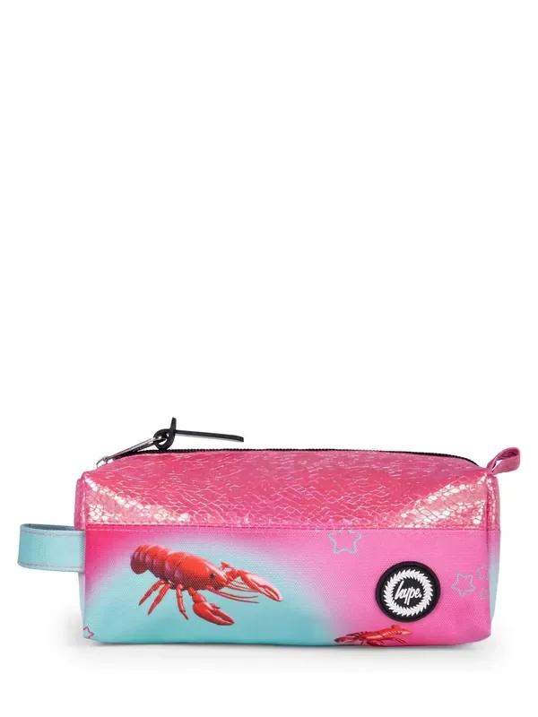 Hype. Kids Pink Disco Lobster Pencil Case