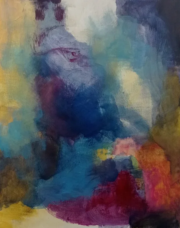 Illusion Acrylic painting by Olena Karpenko
