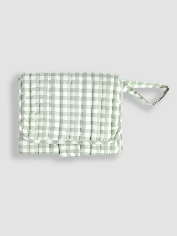 JoJo Maman Bébé Gingham Quilted Travel Changing Mat