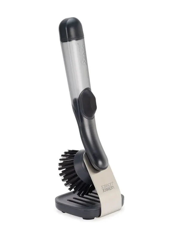 Joseph Joseph Clear Sinktech Soap-Disp Dish Brush With Stand