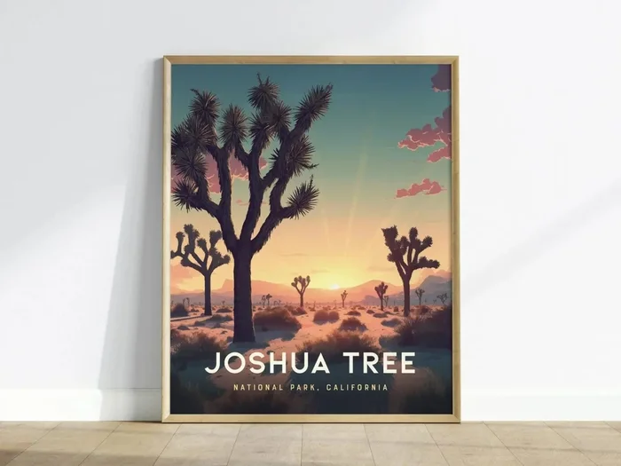 Joshua Tree California Travel Print Wall Art