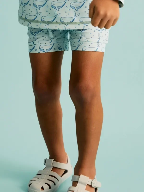 KIDLY BY MORI Blue Swimming Trunks