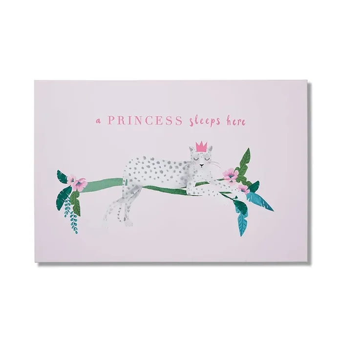 Kids Wall Art Princess Sleeps Here