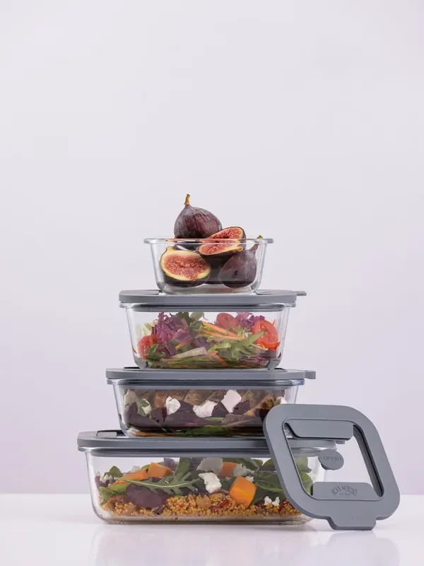 Kilner Set of 4 Clear Fresh Storage Containers